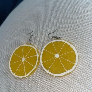 Handmade Lemon Earrings